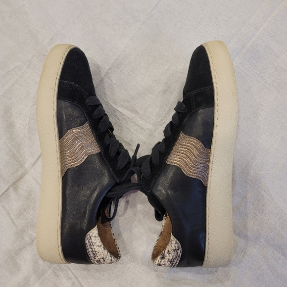 Frye Webster Wave Low Lace Leather Sneakers - Sz 8W - Picture 6 of 10